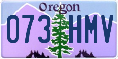 OR license plate 073HMV