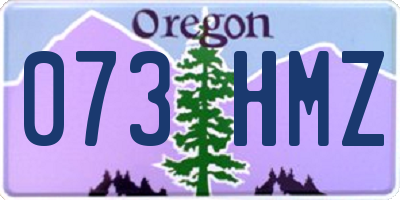 OR license plate 073HMZ