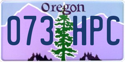 OR license plate 073HPC
