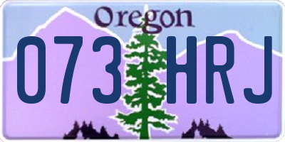 OR license plate 073HRJ
