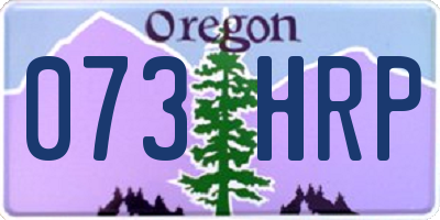 OR license plate 073HRP