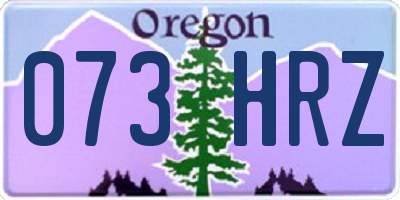 OR license plate 073HRZ