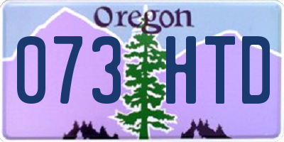 OR license plate 073HTD
