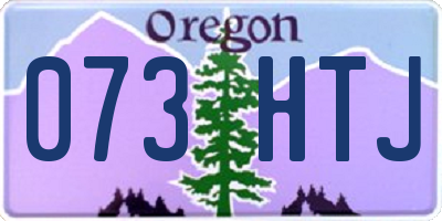 OR license plate 073HTJ