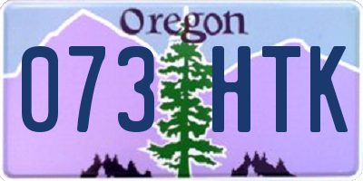 OR license plate 073HTK