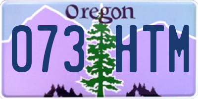 OR license plate 073HTM