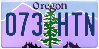 OR license plate 073HTN