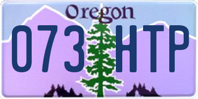 OR license plate 073HTP