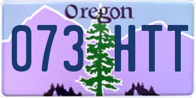 OR license plate 073HTT