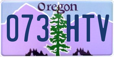 OR license plate 073HTV