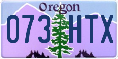 OR license plate 073HTX