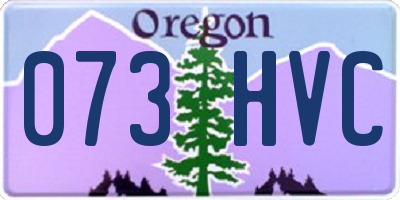 OR license plate 073HVC