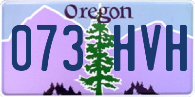 OR license plate 073HVH