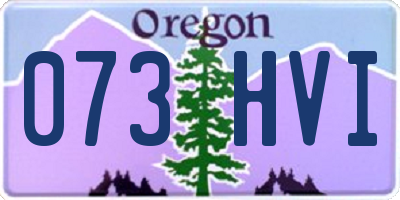 OR license plate 073HVI