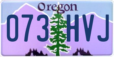 OR license plate 073HVJ