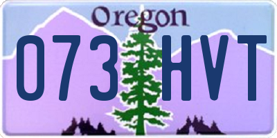 OR license plate 073HVT