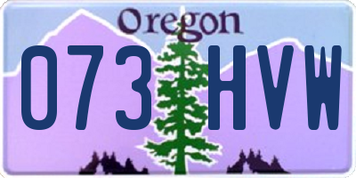 OR license plate 073HVW