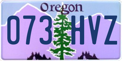OR license plate 073HVZ