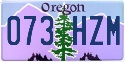 OR license plate 073HZM