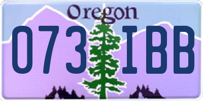 OR license plate 073IBB