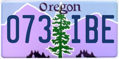 OR license plate 073IBE