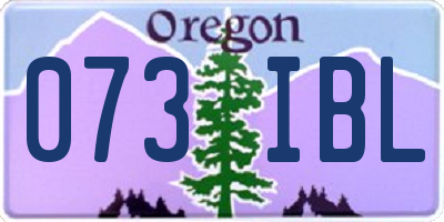 OR license plate 073IBL