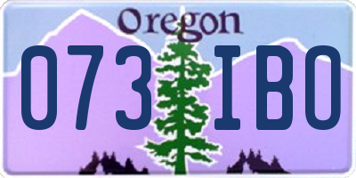 OR license plate 073IBO