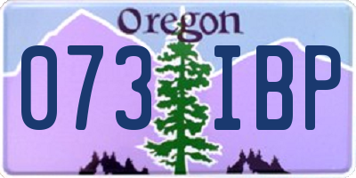 OR license plate 073IBP