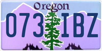 OR license plate 073IBZ