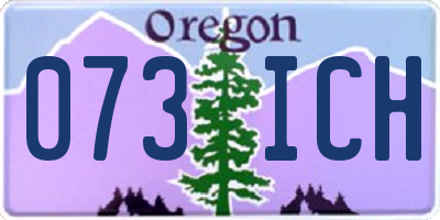 OR license plate 073ICH