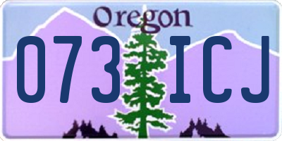 OR license plate 073ICJ