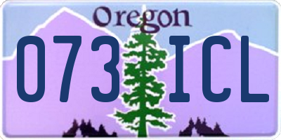 OR license plate 073ICL