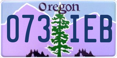 OR license plate 073IEB