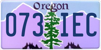 OR license plate 073IEC