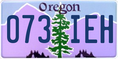 OR license plate 073IEH