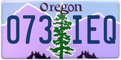 OR license plate 073IEQ
