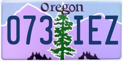 OR license plate 073IEZ