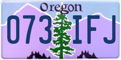 OR license plate 073IFJ