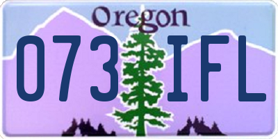 OR license plate 073IFL