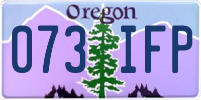 OR license plate 073IFP