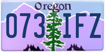 OR license plate 073IFZ