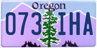 OR license plate 073IHA