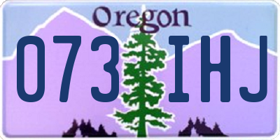 OR license plate 073IHJ