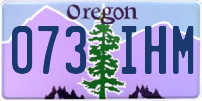 OR license plate 073IHM