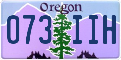 OR license plate 073IIH