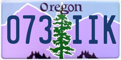 OR license plate 073IIK