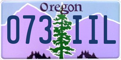 OR license plate 073IIL