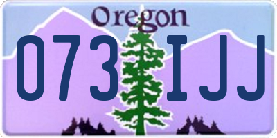 OR license plate 073IJJ