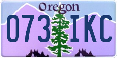 OR license plate 073IKC