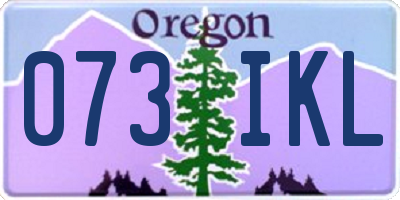 OR license plate 073IKL